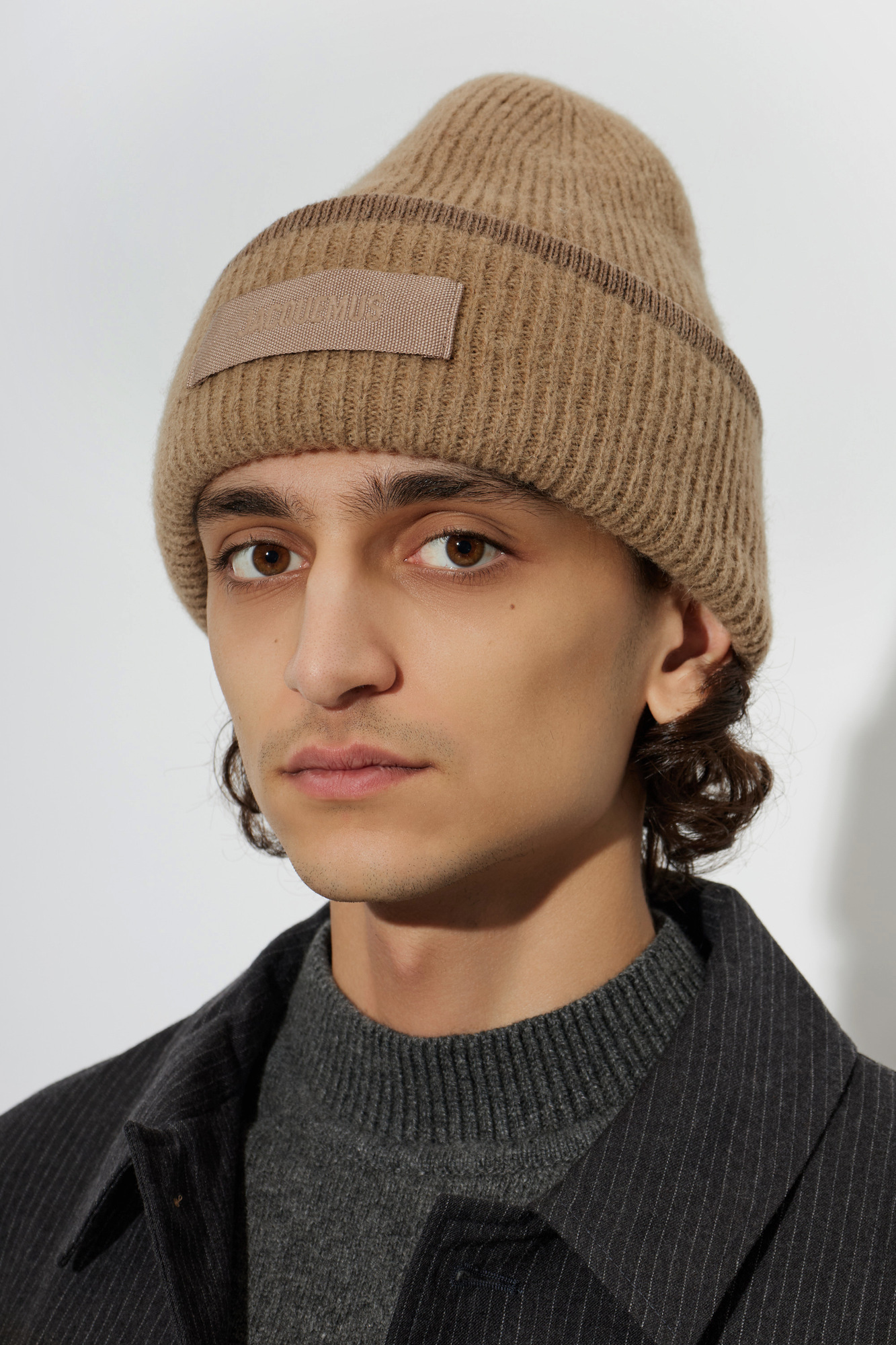 Beige 'Gros Grain' beanie Jacquemus - Vitkac AS